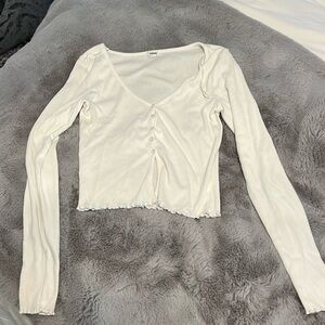 White button up long sleeve